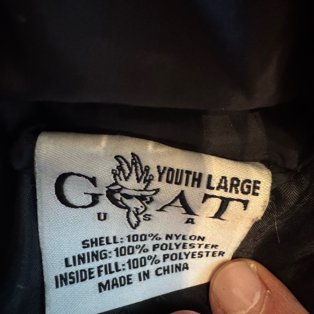 GOAT USA boys puffer jacket size L - Picture 3 of 3